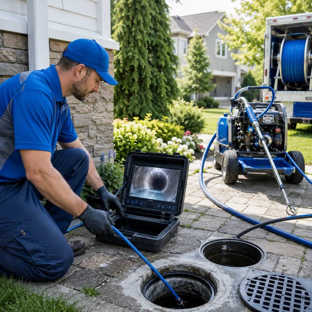 Outdoor drain cleaning professionals serving Newport Center, VT